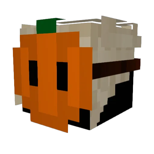Mushr00mi_Fungy Minecraft avatar head, 3D render