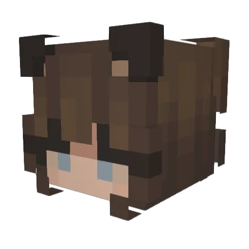 MushroomFX Minecraft avatar head, 3D render