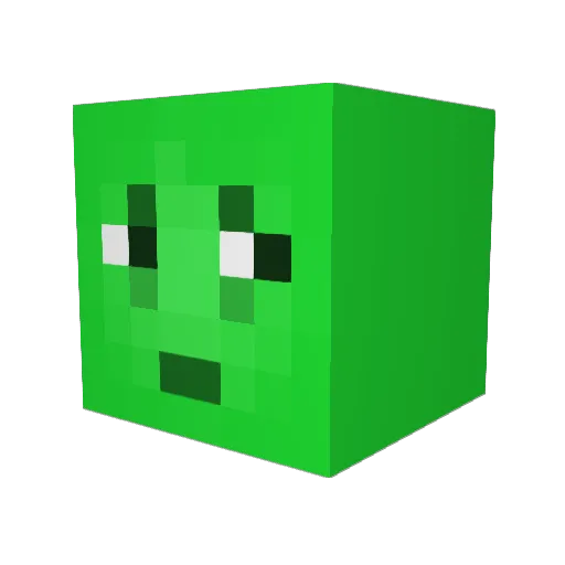 MushroomGoogi Minecraft avatar head, 3D render