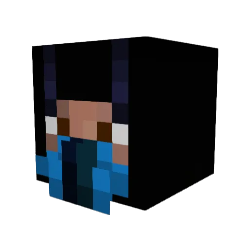 MushroomHedgehog Minecraft avatar head, 3D render