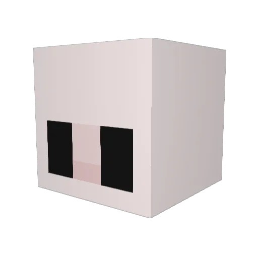 MushroomMan310 Minecraft avatar head, 3D render