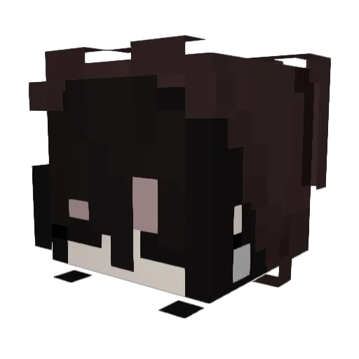 MushroomTeethh Minecraft avatar head, 3D render