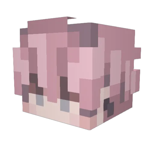 MushroomWithAGun Minecraft avatar head, 3D render