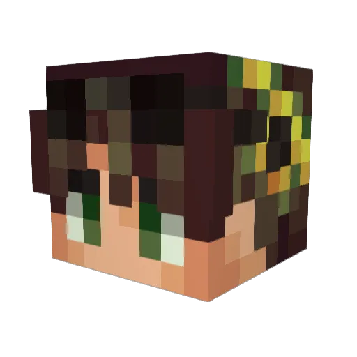 Mushroom_Boom Minecraft avatar head, 3D render