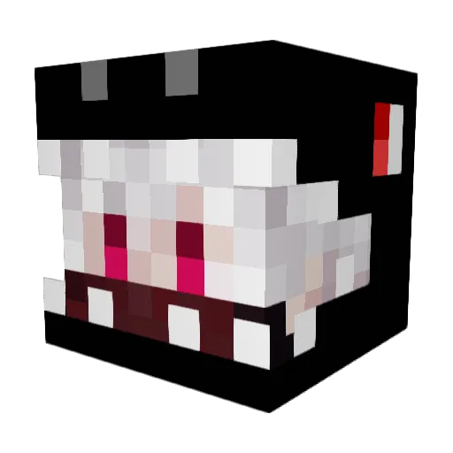 Mushroommmm Minecraft avatar head, 3D render
