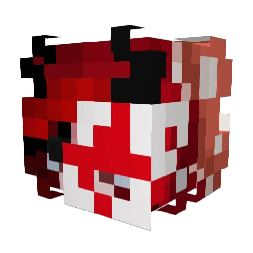 Mushrooms_j Minecraft avatar head, 3D render