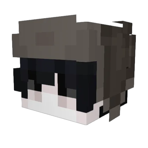 MushyBiscuit443 Minecraft avatar head, 3D render