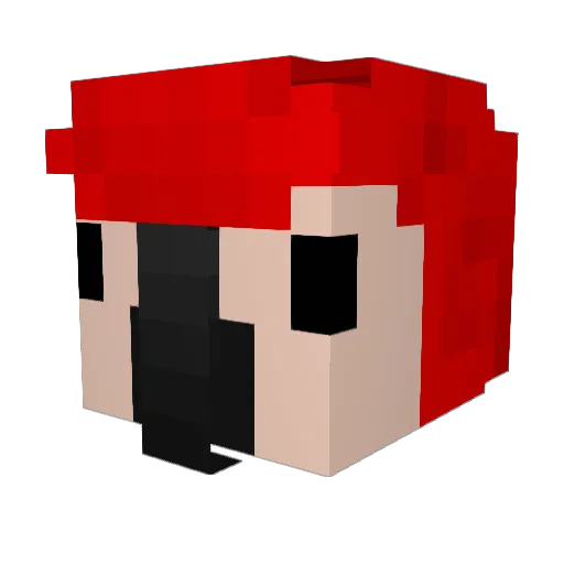 MushyFrog Minecraft avatar head, 3D render