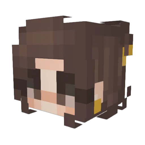 MushyLily Minecraft avatar head, 3D render