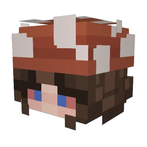 MushyOuid420 Minecraft avatar head, 3D render