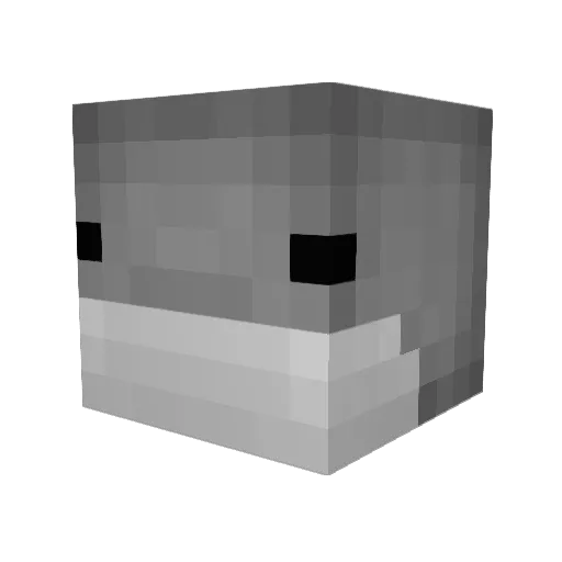 Mushy_Pea_ Minecraft avatar head, 3D render
