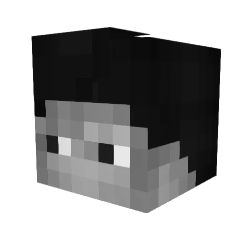 MusicLyrics09 Minecraft avatar head, 3D render