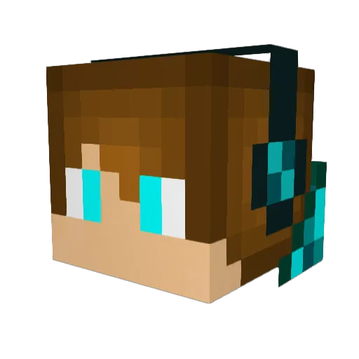 MusicMan524 Minecraft avatar head, 3D render