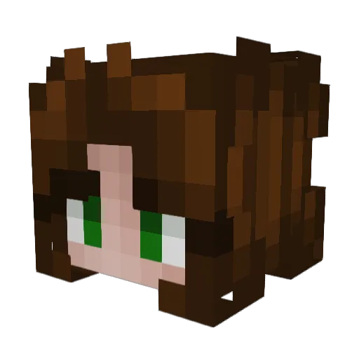 MusicRecommended Minecraft avatar head, 3D render