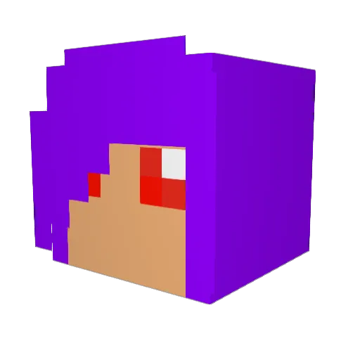 Music_wolf08 Minecraft avatar head, 3D render