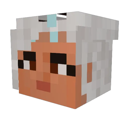 MusicalApollo Minecraft avatar head, 3D render
