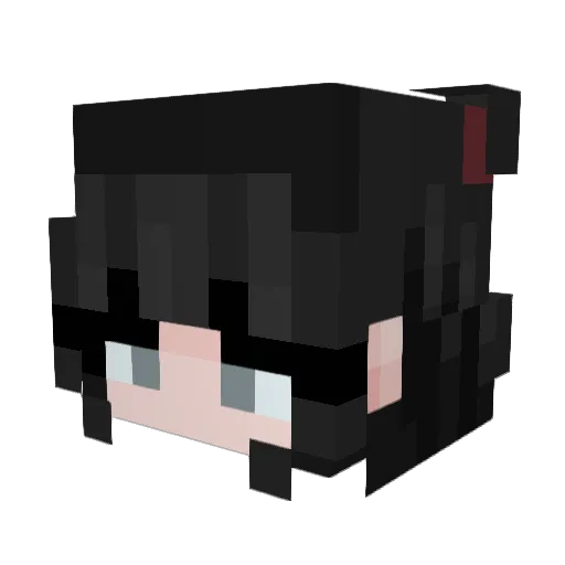 MusicalMeagle Minecraft avatar head, 3D render
