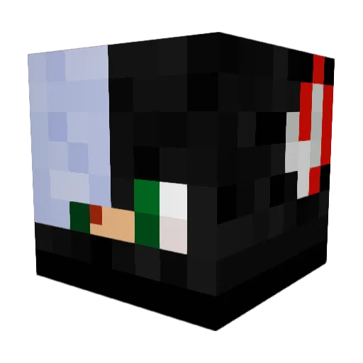 MusicalStory Minecraft avatar head, 3D render