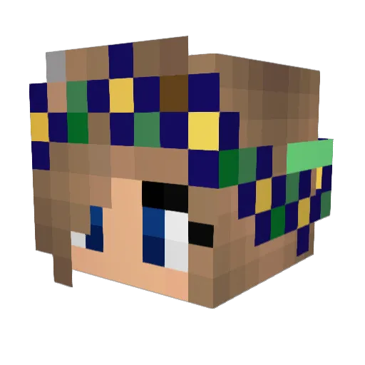 Musical_Beacon Minecraft avatar head, 3D render