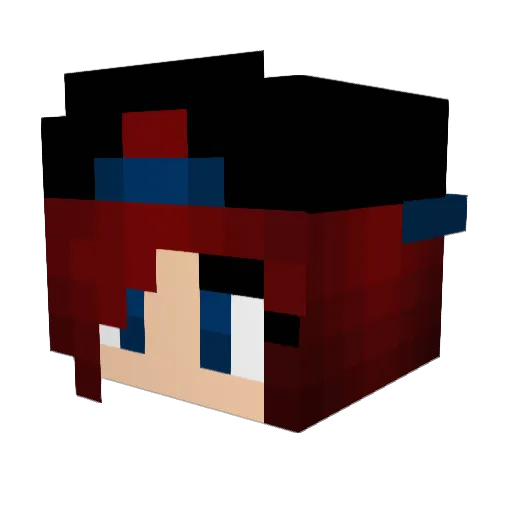 MusicboxLisa Minecraft avatar head, 3D render