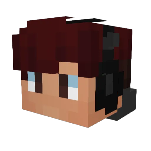 Musicg5132 Minecraft avatar head, 3D render
