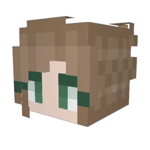 Musician1527 Minecraft avatar head, 3D render