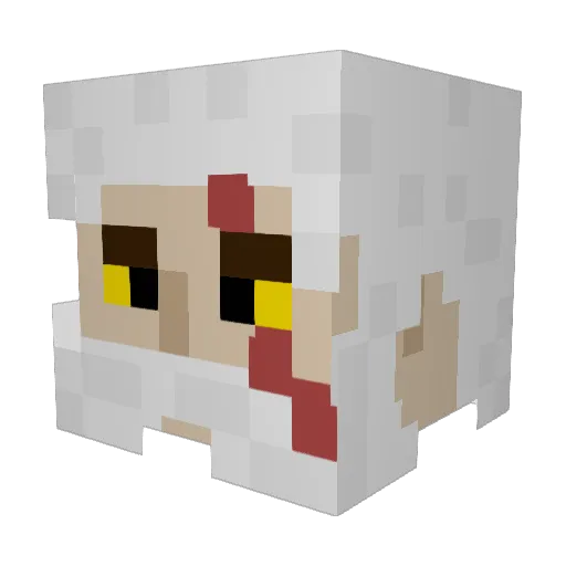Musicismypassion Minecraft avatar head, 3D render