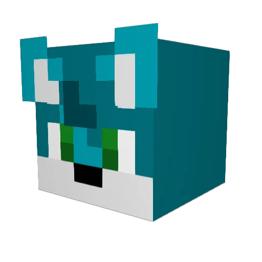 Musiki____ Minecraft avatar head, 3D render