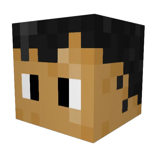 Musil_ Minecraft avatar head, 3D render