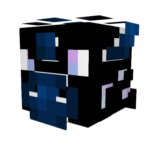 Muskiy Minecraft avatar head, 3D render