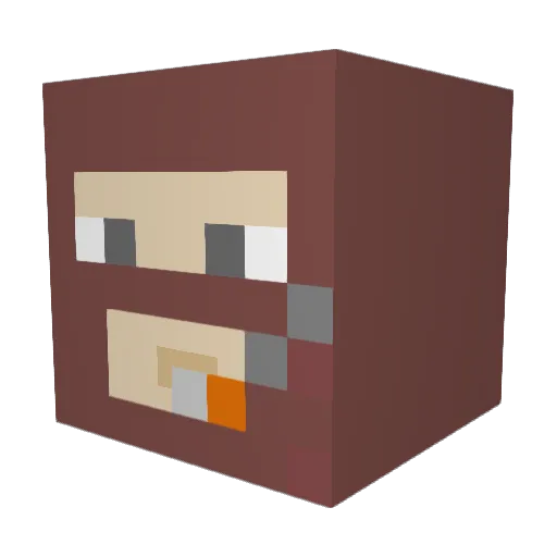 Muskojay Minecraft avatar head, 3D render