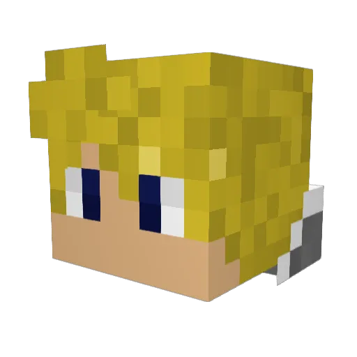 MuskyDaddy Minecraft avatar head, 3D render