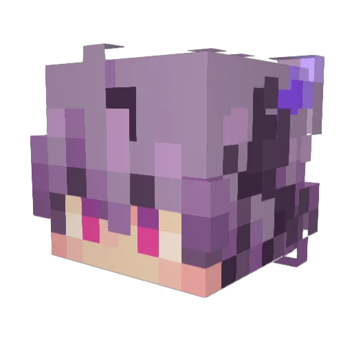 MusoMyth Minecraft avatar head, 3D render