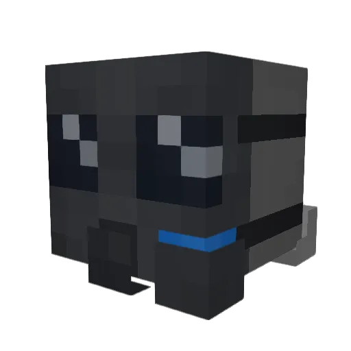 MusorDrop_ Minecraft avatar head, 3D render