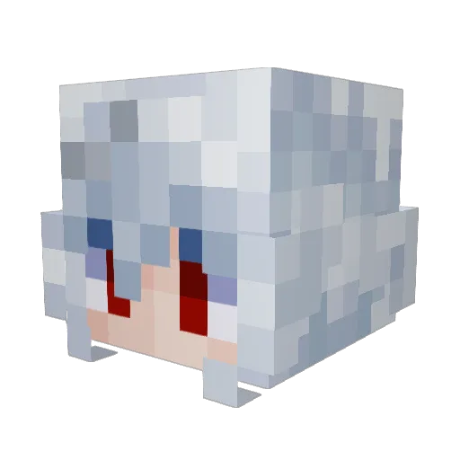 Muspellx Minecraft avatar head, 3D render