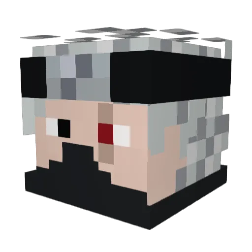 Musse88 Minecraft avatar head, 3D render