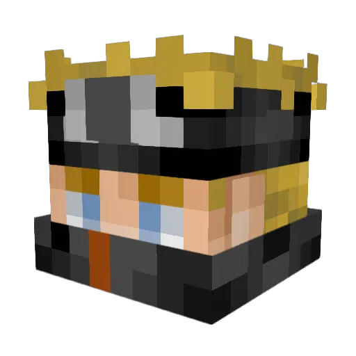 MussinCraft Minecraft avatar head, 3D render