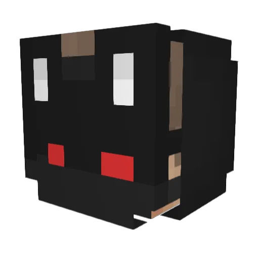 MussoLenny Minecraft avatar head, 3D render