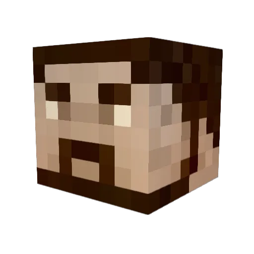 MussyManDestro Minecraft avatar head, 3D render