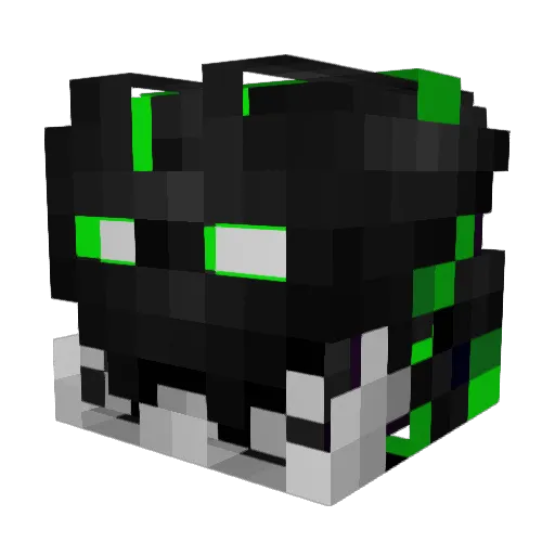 Must_Titan Minecraft avatar head, 3D render