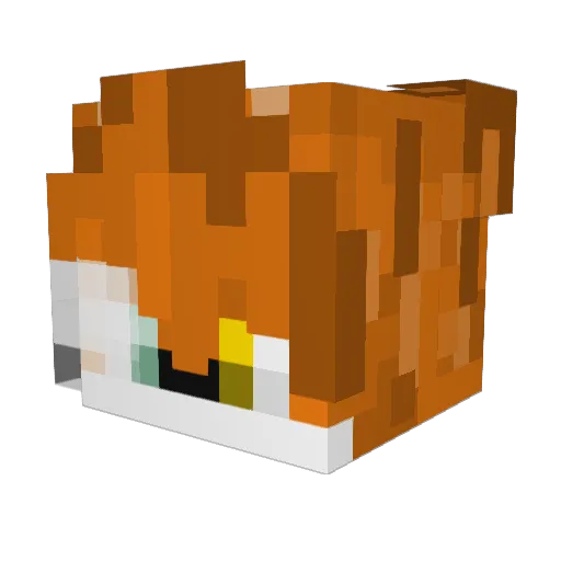 MustacheEmeror Minecraft avatar head, 3D render