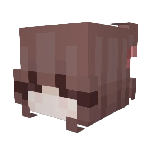 Mustache_Creeper Minecraft avatar head, 3D render