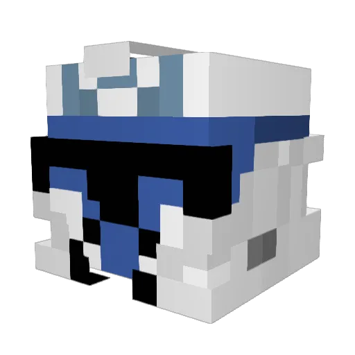 Mustache_Randy Minecraft avatar head, 3D render