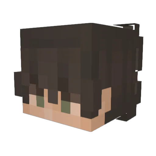 MustafaDgt_ Minecraft avatar head, 3D render