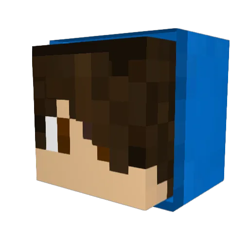 MustafaFuryTR Minecraft avatar head, 3D render