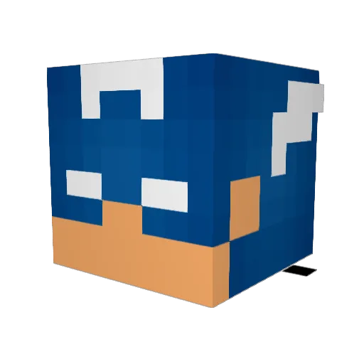 MustafaOyunda Minecraft avatar head, 3D render