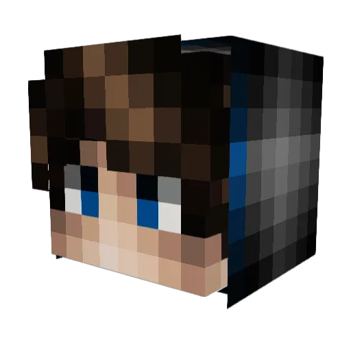 MustafaStrafeee Minecraft avatar head, 3D render