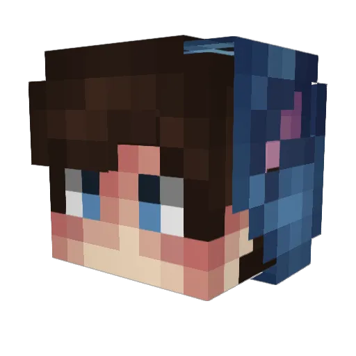Mustafa_ASLAN_ Minecraft avatar head, 3D render