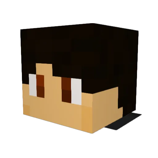 MustafaplaysMc Minecraft avatar head, 3D render