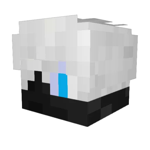 Mustafaq00 Minecraft avatar head, 3D render
